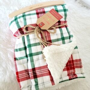 MERRY & BRIGHT Christmas Plaid Baby Reversible Blanket